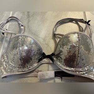 Victoria Secret silver sequin bra 32C